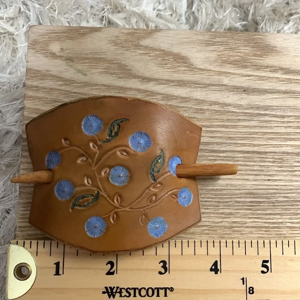 Leather Stick Barrettes Bundle Of Two‎